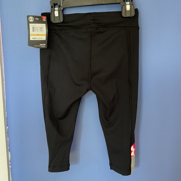 Girls Toddlers Under Armor Leggings Pants Black - Picture 7 of 7